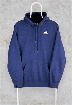 Vintage Blue Adidas Hoodie Small