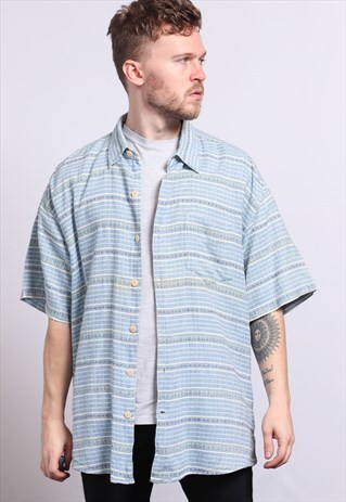 VINTAGE AZTEC PATTERNED SHIRT