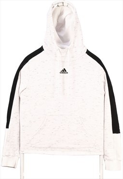 Adidas 90's Middle Centre Swoosh Pullover Hoodie Small Black