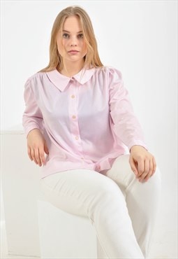 Vintage  long sleeve blouse in pink