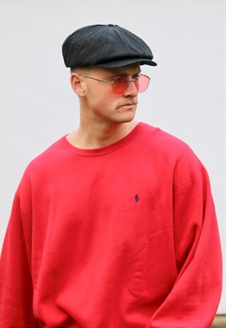 RALPH LAUREN USA 90S LUST RED MINIMALIST SWEATSHIRT