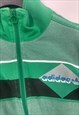 VINTAGE ADIDAS 90S GREEN TRACK JACKET