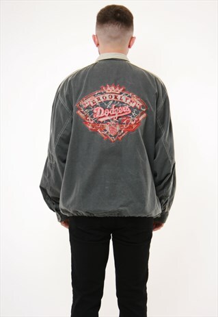 90S VINTAGE DODGERS BASEBALL LEAGUE JACKET 14239