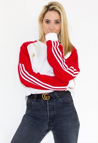 VINTAGE 90'S ADIDAS CROPPED LIVERPOOL SWEATSHIRT