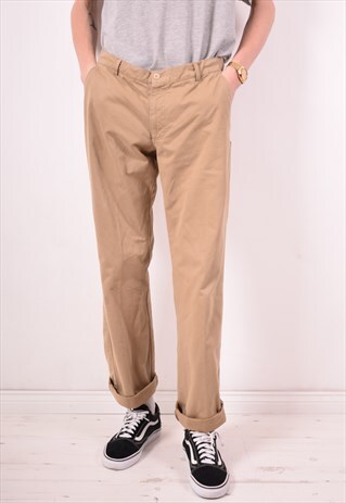 SERGIO TACCHINI MENS VINTAGE TROUSERS W36 L32 BROWN 90S
