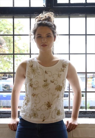 GOLD SEQUIN TOP