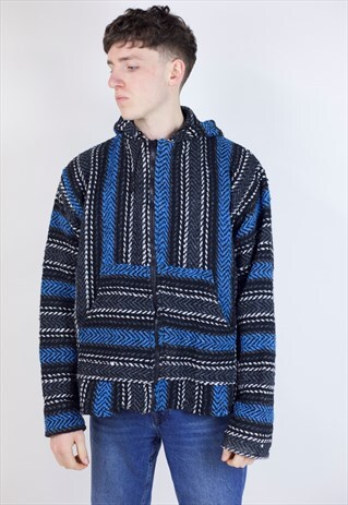 VINTAGE 90S BAJA WOOL KNIT HOODIE