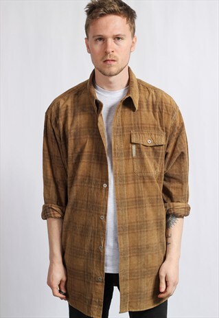 VINTAGE OVERSIZED CORDUROY SHIRT