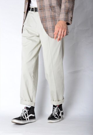 VINTAGE 90S BEIGE CHINOS PANTS