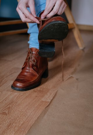 VINTAGE BOHO 70S ANKLE BOOTS