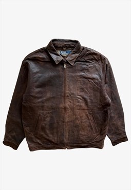 Vintage Polo Ralph Lauren Leather Harrington Jacket