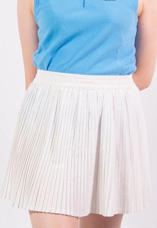VINTAGE 90'S WHITE PLEATED TENNIS SKIRT