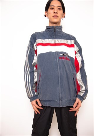 VINTAGE 90S ADIDAS TRACKSUIT JACKET ID:1665
