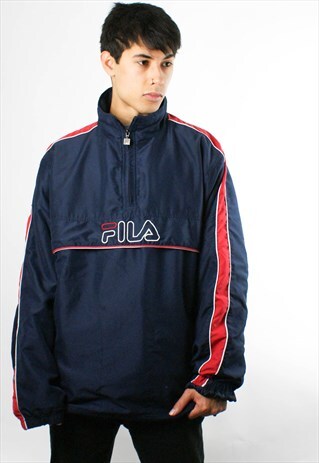 VINTAGE FILA FLEECE LINED SWEATSHIRT/ JACKET