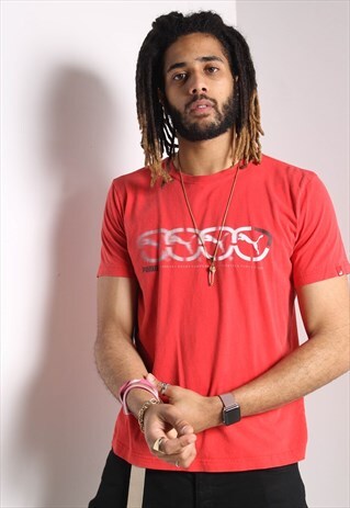 VINTAGE PUMA T-SHIRT RED