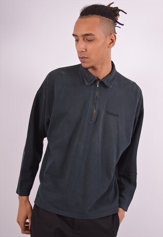 VINTAGE REEBOK SWEATSHIRT JUMPER BLACK