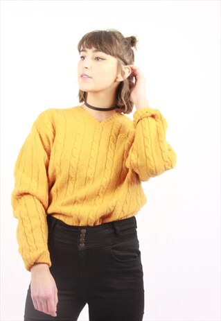 VINTAGE KAPPA MUSTARD JUMPER