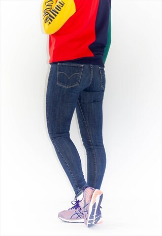 VINTAGE 90'S SKINNY FIT ANKLE ZIP LEVI JEANS