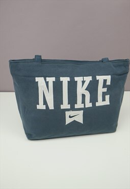 Vintage Nike Embroidered Rework Bag in Blue with Logo