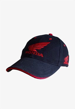 Vintage Y2K Honda Racing Black Spell Out Cap