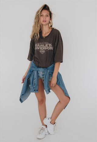 VINTAGE OVERSIZED HARLEY DAVIDSON LOGO T-SHIRT