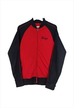 Vintage Nike Athletic Track Jacket in Red S