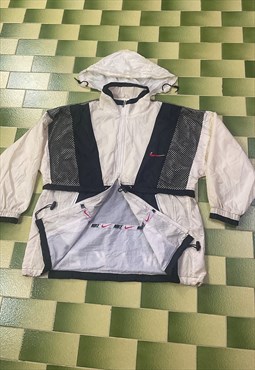 Vintage 90s Nike Windbreaker Jacket with Packable Hood XL