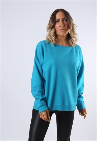 SWEATSHIRT JUMPER OVERSIZED PLAIN UK 16 (AEP)