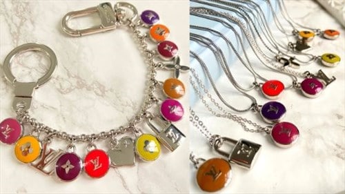 bag charm into necklaces