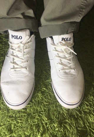 VINTAGE 90 CLASSIC WHITE RALPH LAUREN SHOES