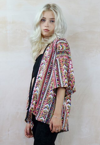 AZTEC BLING SEQUIN KIMONO