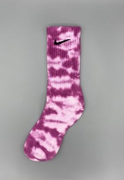 Nike Unisex Tie-Dye Socks - Violet