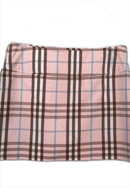 Burberry vintage nova check pink skirt, unisex. Size M