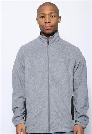 VINTAGE STARTER FULL ZIP FLEECE GREY
