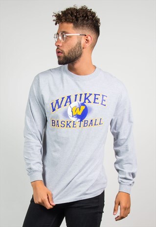 VINTAGE USA LONG SLEEVE T-SHIRT WAUKEE BASKETBALL