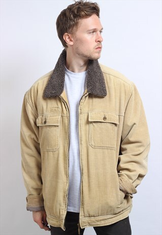VINTAGE FLEECE LINED CORDUROY JACKET