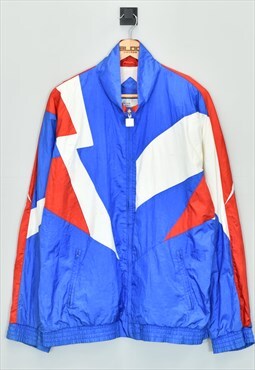 Vintage American Team Sports Shell Jacket Blue XXLarge 