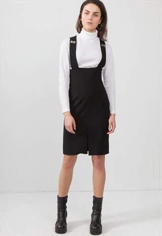 VINTAGE BLACK SOAP STUDIO MINI PINAFORE DRESS