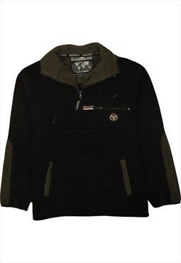 Vintage 90's Napapijri Fleece Jumper Hiking Warm Quarter Zip