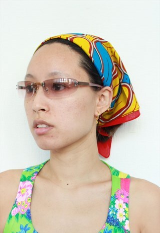 Y2K STYLE NUDE PINK BROWN SPACE SUNGLASSES