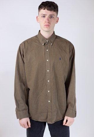 VINTAGE RALPH LAUREN BROWN SHIRT