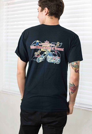 VINTAGE BIKER T-SHIRT 90S M 7.3