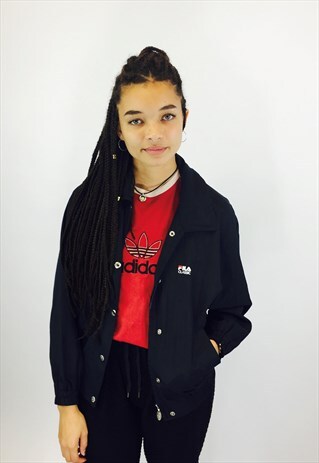 FILA CLASSIC BLACK EMBROIDERED JACKET