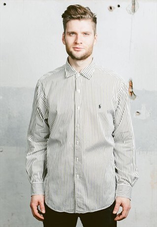 VINTAGE 90S RALPH LAUREN STRIPED SHIRT