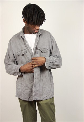 VINTAGE DENIM GREY SHIRT