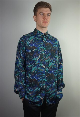 PURE SILK PATTERNED SHIRT