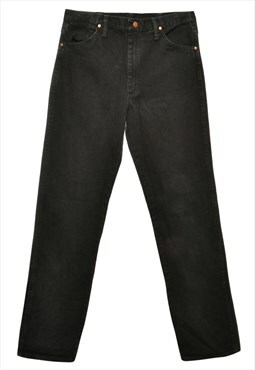 Wrangler Straight-Fit Black Jeans - W34
