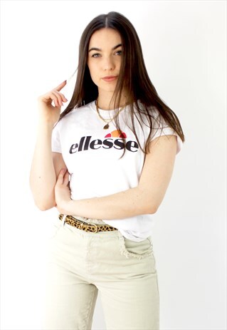 90'S RETRO WHITE SPELL-OUT T-SHIRT