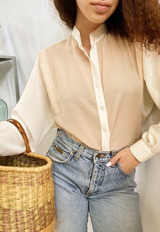 VINTAGE 70S MUSLIN MILKMAID HAUTE BOHEME BLOUSE TOP