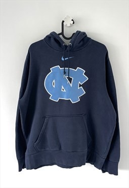 Vintage Nike Carolina tar heels blue Center logo hoodie L 